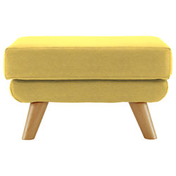 G Plan Vintage The Fifty Five Footstool Tonic Mustard